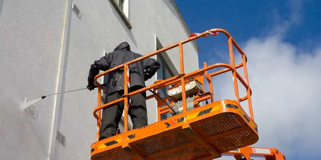 Commercial building washing services by Clark County Painting in Vancouver WA and Portland OR